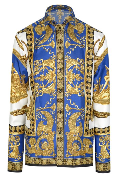 versace print shirts cheap|authentic versace shirts.